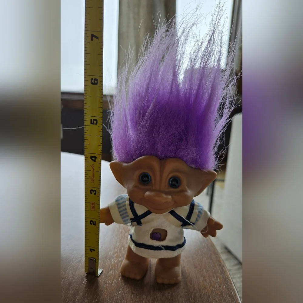 Lot 5 Russ Vintage Treasure Rainbow Troll Dolls Wishstone 90s Retro Nostalgia - Picture 6 of 10